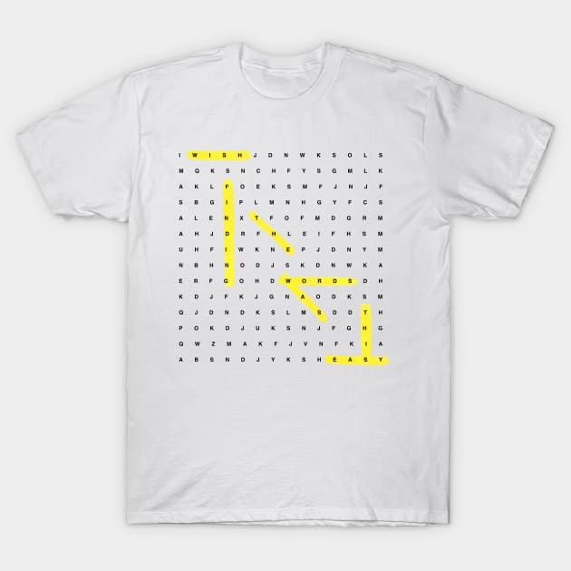 Word Search T-Shirt by sixfootgiraffe